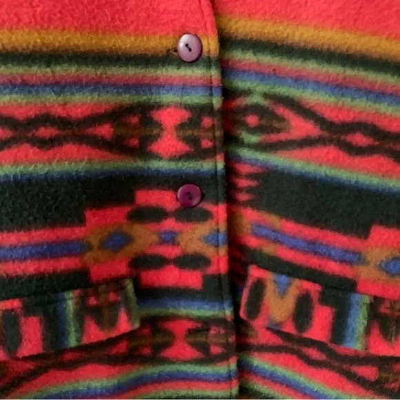 VINTAGE colourful fleece vest - Picture 8 of 12